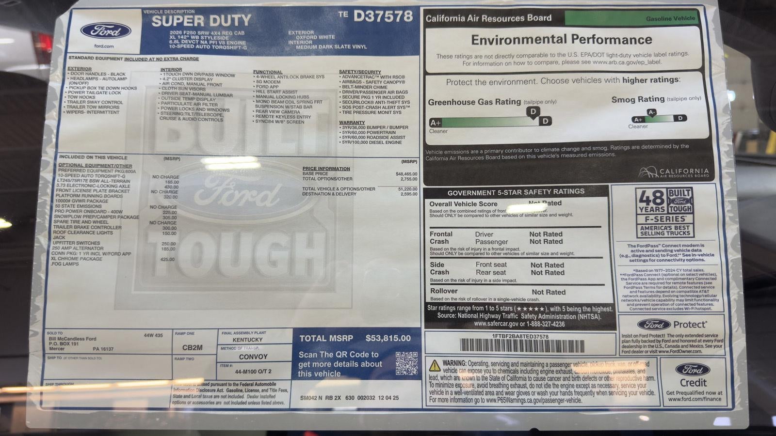 2026 Ford Super Duty F-250 SRW XL